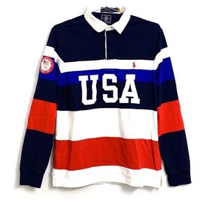 Polo by Ralph Lauren Team USA 2020 Olympics Long-Sleeve Polo Rugby Shirt